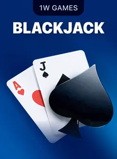 Blackjack con crupier en la vitrina de 1win